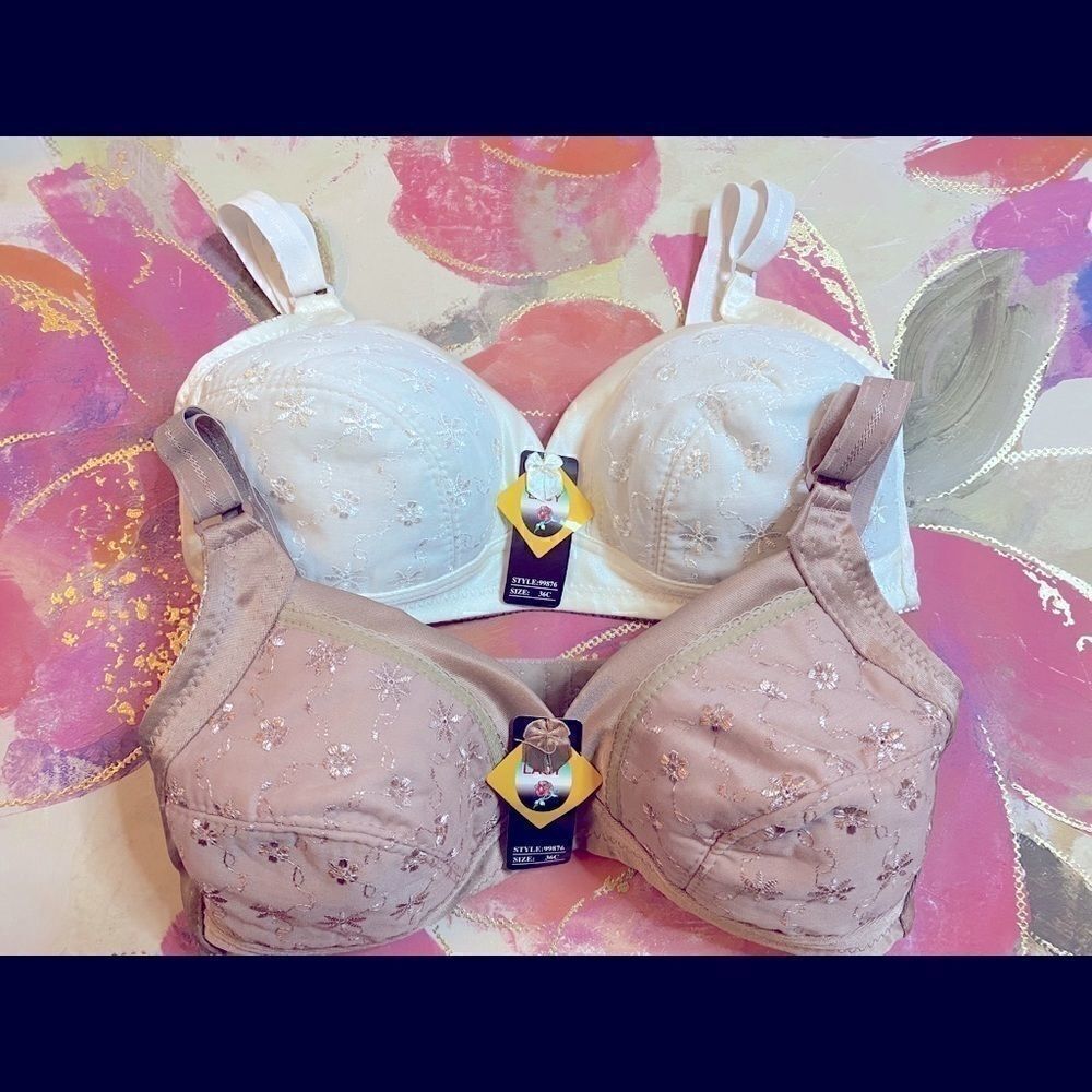 🌷Lacy assorted embroidery floral print Bra:36C